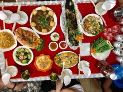 Menu 4 bàn 10 khách